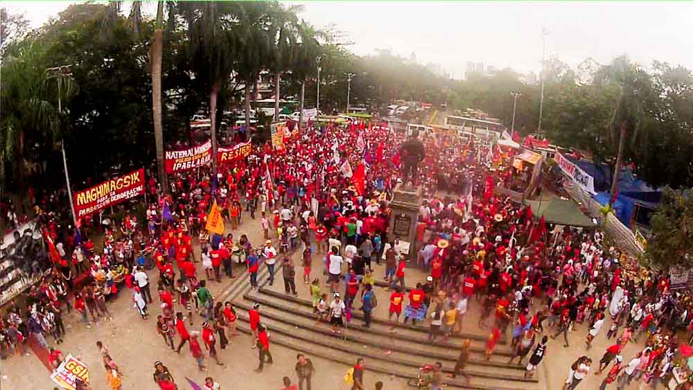 an overview of Liwasang Bonifacio during the celebration of the Supremo's 151st birth anniversary.