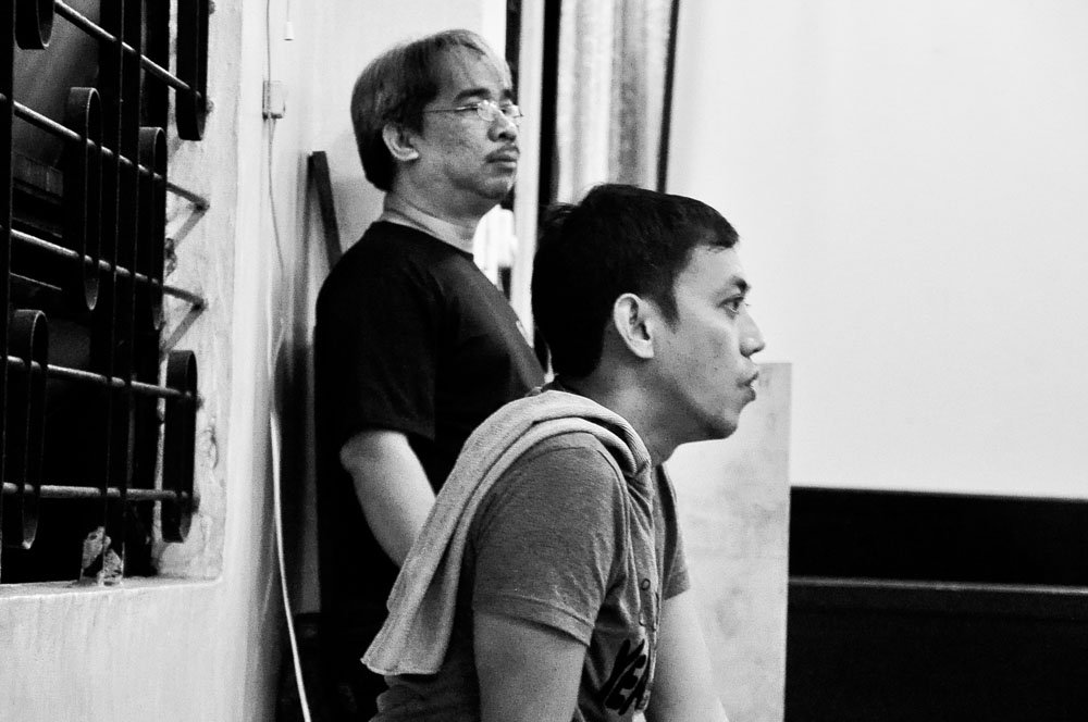 Play co-directors Noel Taylo (back) and Edwin Quinsayas (front)